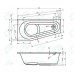 Акриловая ванна Riho Delta 160х80 R без гидромассажа B068001005