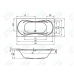 Акриловая ванна Riho Supreme 190х90 без гидромассажа B014001005