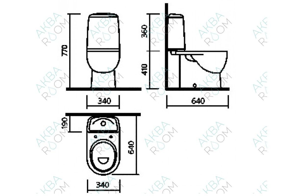 Унитаз-компакт Sanita luxe Best Color Black с микролифтом