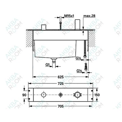 Скрытая часть Grohe 33339000