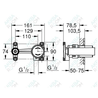 Скрытая часть Grohe 23429000