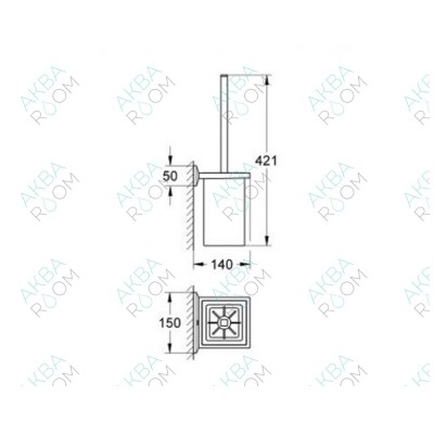 Ерш для туалета Grohe Allure Brilliant 40500000