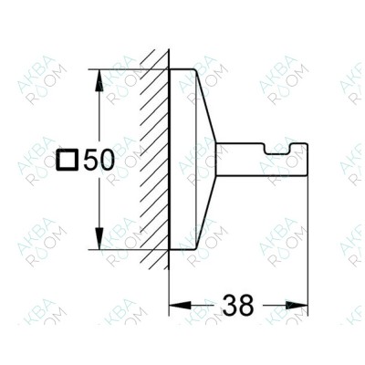 Крючок Grohe Allure Brilliant 40498000