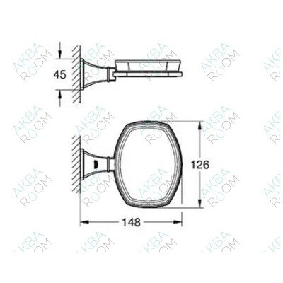 Мыльница Grohe Grandera 40628000