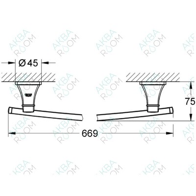 Полотенцедержатель Grohe Grandera 40629IG0