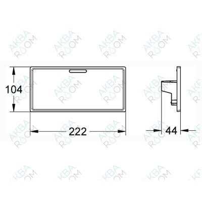 Полочка-мыльница Grohe Grohtherm Cube 18700000