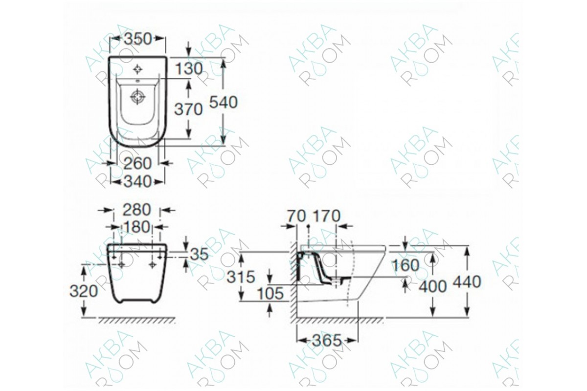 Крышка для биде Roca Gap 806472004 с микролифтом
