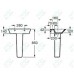 Пьедестал для раковины Roca GAP 337470000
