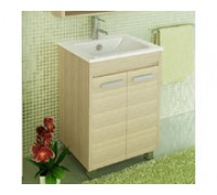 Тумба Comforty Марио 60 Сосна лоредо с раковиной Quadro 60