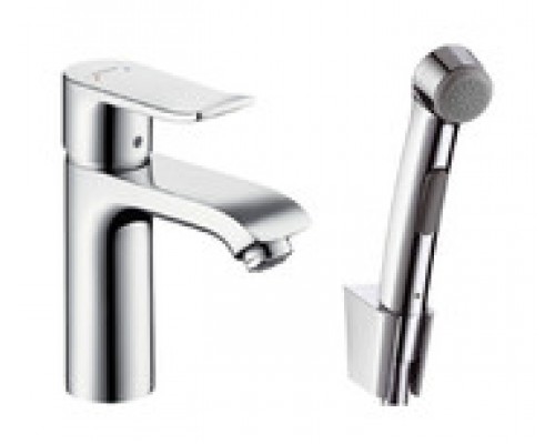 Смеситель Hansgrohe Metris 31285000 для раковины с гигиеническим душем